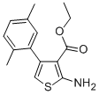 结构式 CAS# 15854-09-8, 2-氨基-4-(2,5-二甲基-苯基)-噻吩-3-羧酸乙酯
