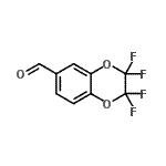 结构式 CAS# 159276-63-8, 2,2,3,3-四氟-2,3-二氢-1,4-苯并二氧杂环己烷-6-甲醛
