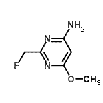 CAS 登录号：16097-53-3， 2-(氟甲基)-6-甲氧基-4-嘧啶胺