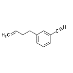 结构式 CAS# 161637-21-4, 3-(3-丁烯-1-基)苯甲腈
