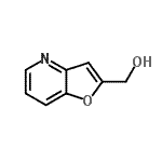 结构式 CAS# 162537-61-3, 呋喃并[4,5-b]吡啶-2-基甲醇