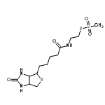 结构式 CAS# 162758-04-5, S-(2-{[5-(2-氧代六氢-1H-噻吩并[3,4-d]咪唑-4-基)戊酰]氨基}乙基)甲烷硫代磺酸酯