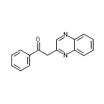 结构式 CAS# 16310-38-6, 1-苯基-2-(2-喹喔啉基)乙酮