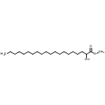 structure of CAS# 16742-49-7, Methyl 2-Hydroxyicosanoate;[16742-49-7 ];DL-α-Hydroxyarachidic acid methyl ester;Methyl 2-hydroxyarachidate