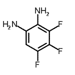结构式 CAS# 168966-54-9, 3,4,5-三氟-1,2-苯二胺