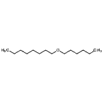 structure of CAS# 17071-54-4, 1-(Hexyloxy)Octane;1-(Hexyloxy)octane #;1-n-Hexyloxyoctane;ether, hexyl octyl