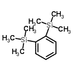 结构式 CAS# 17151-09-6, 1,2-亚苯基二(三甲基硅烷)