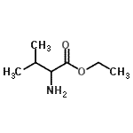 结构式 CAS# 17431-03-7, 乙基缬氨酸酯