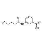 结构式 CAS# 174482-77-0, 3-(戊酰氨基)苯甲酸