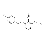 CAS#: 175204-00-9， 2-[(4-Chlorobenzyl)Oxy]-6-Methoxybenzonitrile