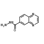 结构式 CAS# 175204-23-6, 6-喹喔啉甲酰肼