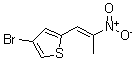 结构式 CAS# 175205-19-3, 4-溴-2-(2-硝基-1-丙烯-1-基)-噻吩