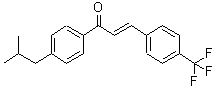 CAS#: 175205-28-4， (2E)-1-(4-Isobutylphenyl)-3-[4-(Trifluoromethyl)Phenyl]-2-Propen-1-One