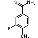 结构式 CAS# 175277-87-9, 3-氟-4-甲基苯硫代甲酰胺