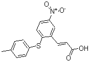 CAS#: 175278-45-2， 3-[2-[(4-Methylphenyl)Thio]-5-Nitrophenyl]-2-Propenoic Acid