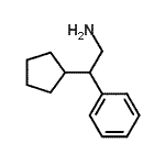 结构式 CAS# 175343-28-9, 2-环戊基-2-苯基乙胺