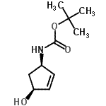 CAS#: 178152-48-2， 2-Methyl-2-Propanyl [(1R,4S)-4-Hydroxy-2-Cyclopenten-1-Yl]Carbamate