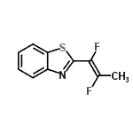 CAS 登录号：17822-22-9， 2-[(1E)-1,2-二氟-1-丙烯-1-基]-1,3-苯并噻唑