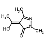 CAS#: 179985-33-2， (4Z)-4-(1-Hydroxyethylidene)-2,5-Dimethyl-2,4-Dihydro-3H-Pyrazol-3-One