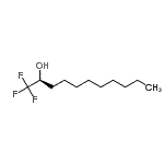 结构式 CAS# 181933-95-9, (2S)-1,1,1-三氟-2-十一烷醇