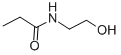 结构式 CAS# 18266-55-2, N-(2-羟基乙基)丙酰胺