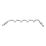 structure of CAS# 182760-73-2, 1,14-Diazido-3,6,9,12-Tetraoxatetradecane;1,14-Diazido-3,6,9,12-tetraoxatetradecane;Azido-PEG4-Azide