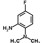结构式 CAS# 183251-87-8, 4-氟-N<sup>1</sup>,N<sup>1</sup>-二甲基-1,2-苯二胺