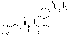 CAS#: 195877-54-4， 2-Methyl-2-Propanyl 4-(2-{[(Benzyloxy)Carbonyl]Amino}-3-Methoxy-3-Oxopropyl)-1-Piperidinecarboxylate