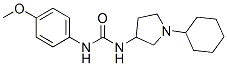 CAS#: 19985-19-4， 1-(1-Cyclohexyl-3-Pyrrolidinyl)-3-(4-Methoxyphenyl)Urea