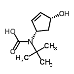 CAS#: 201054-55-9， [(1S,4R)-4-Hydroxy-2-Cyclopenten-1-Yl](2-Methyl-2-Propanyl)Carbamic Acid