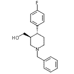 CAS 登录号：201855-60-9， [(3S,4R)-1-苄基-4-(4-氟苯基)-3-哌啶基]甲醇