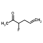 结构式 CAS# 2021-74-1, 3-氟-5-己烯-2-酮
