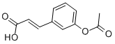 结构式 CAS# 20375-42-2, 3-[3-(乙酰氧基)苯基]-2-丙烯酸