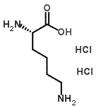 结构式 CAS# 204451-50-3, L-(N<sup>2</sup>-<sup>15</sup>N)赖氨酸二盐酸盐