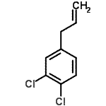 结构式 CAS# 20849-86-9, 4-烯丙基-1,2-二氯苯