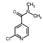 结构式 CAS# 209262-63-5, 2-氯-N,N-二甲基异烟酰胺