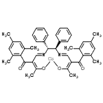 结构式 CAS# 212250-92-5, [(2E,2'E)-2,2'-{[(1R,2R)-1,2-二苯基-1,2-乙二基]二[次氮基(E)甲基亚基]}二[3-(羟基-kappao)-1-均三甲苯基-2-丁烯-1-酮](2-)]钴