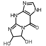CAS#: 21323-76-2， 6,7-Dihydroxy-1,4,6,7-Tetrahydro-9H-Imidazo[1,2-a]Purin-9-One