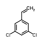 结构式 CAS# 2155-42-2, 1,3-二氯-5-乙烯基苯