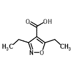结构式 CAS# 216700-85-5, 3,5-二乙基-1,2-恶唑-4-羧酸