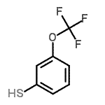 结构式 CAS# 220239-66-7, 3-(三氟甲氧基)苯硫酚