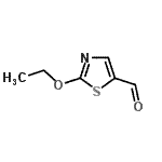 结构式 CAS# 220389-76-4, 2-乙氧基-1,3-噻唑-5-甲醛