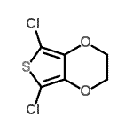 结构式 CAS# 225518-49-0, 5,7-二氯-2,3-二氢噻吩并[3,4-b][1,4]二恶英