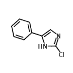 结构式 CAS# 227313-39-5, 2-氯-4-苯基-1H-咪唑