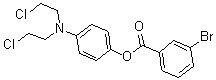 CAS 登录号：22953-52-2， 4-[二(2-氯乙基)氨基]苯基 3-溴苯甲酸酯