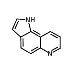 结构式 CAS# 233-36-3, 1H-吡咯并[2,3-f]喹啉