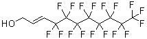结构式 CAS# 2340-84-3, 4,4,5,5,6,6,7,7,8,8,9,9,10,10,11,11,11-十七氟-2-十一碳烯-1-醇