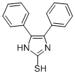 结构式 CAS# 2349-58-8, 4,5-二(苯基)-1,3-二氢咪唑-2-硫酮