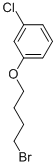 structure of CAS# 23529-80-8, 1-(4-Bromobutoxy)-3-Chlorobenzene;1-(4-Bromobutoxy)-3-Chloro-Benzene;Zinc04291182