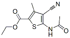 结构式 CAS# 23903-49-3, 5-乙酰氨基-4-氰基-3-甲基噻吩甲酸乙酯